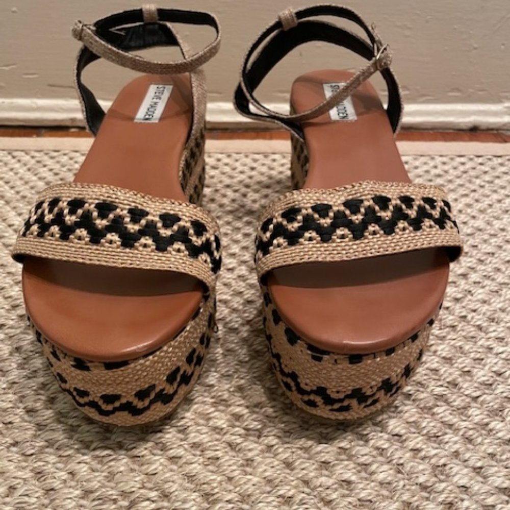 Steve Madden Woven Valen Platform Espadrille Sandal